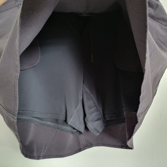 Kuhl Zipper Pocket Drawstring Active Strattus Skort Short Skirt Dark Gray Sz 18W - Picture 8 of 16